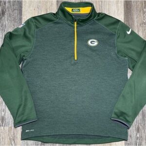 Packers On Field Nike Quarter Zip